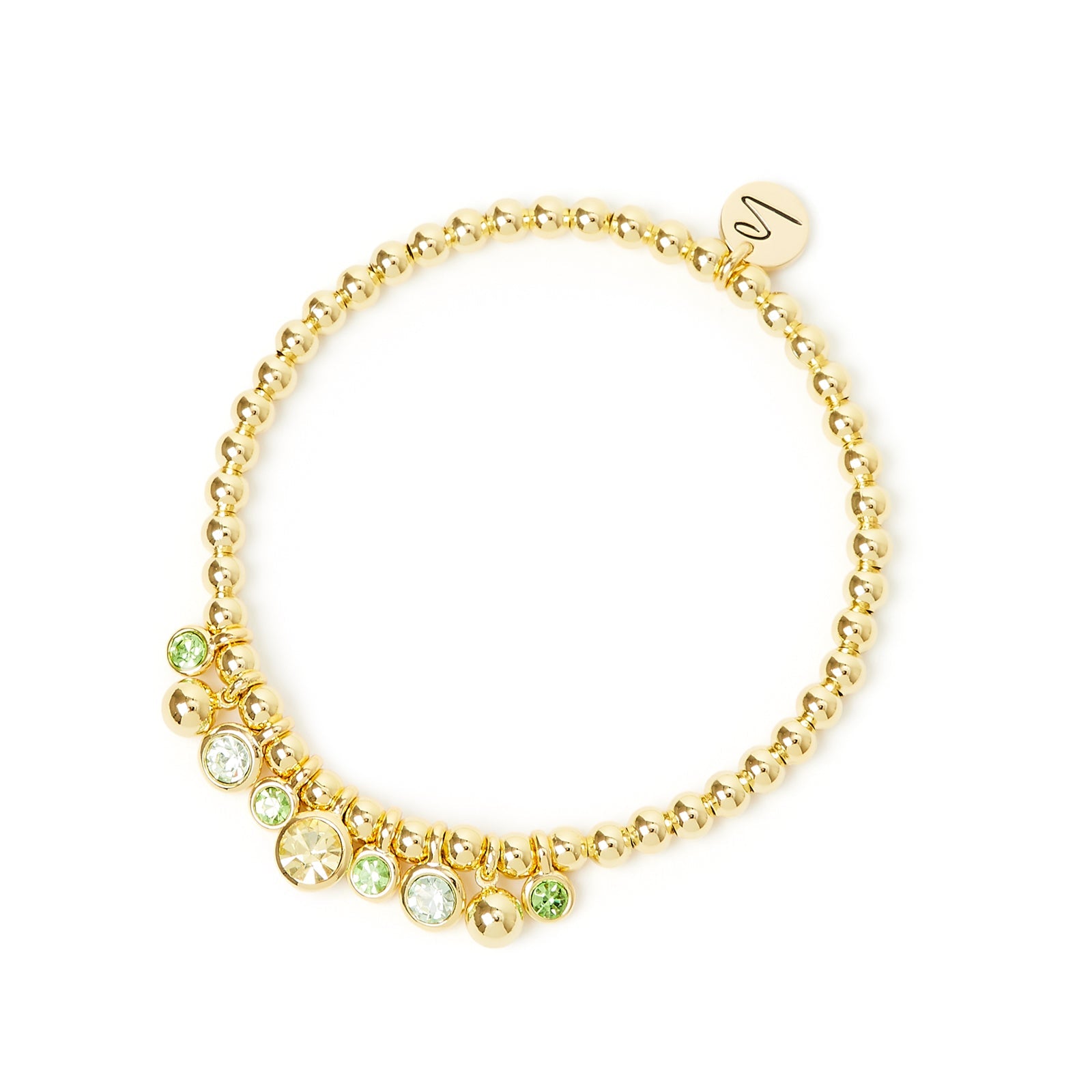 Bracciale elastico boule e bubble Halley - Verde - Sodini Bijoux