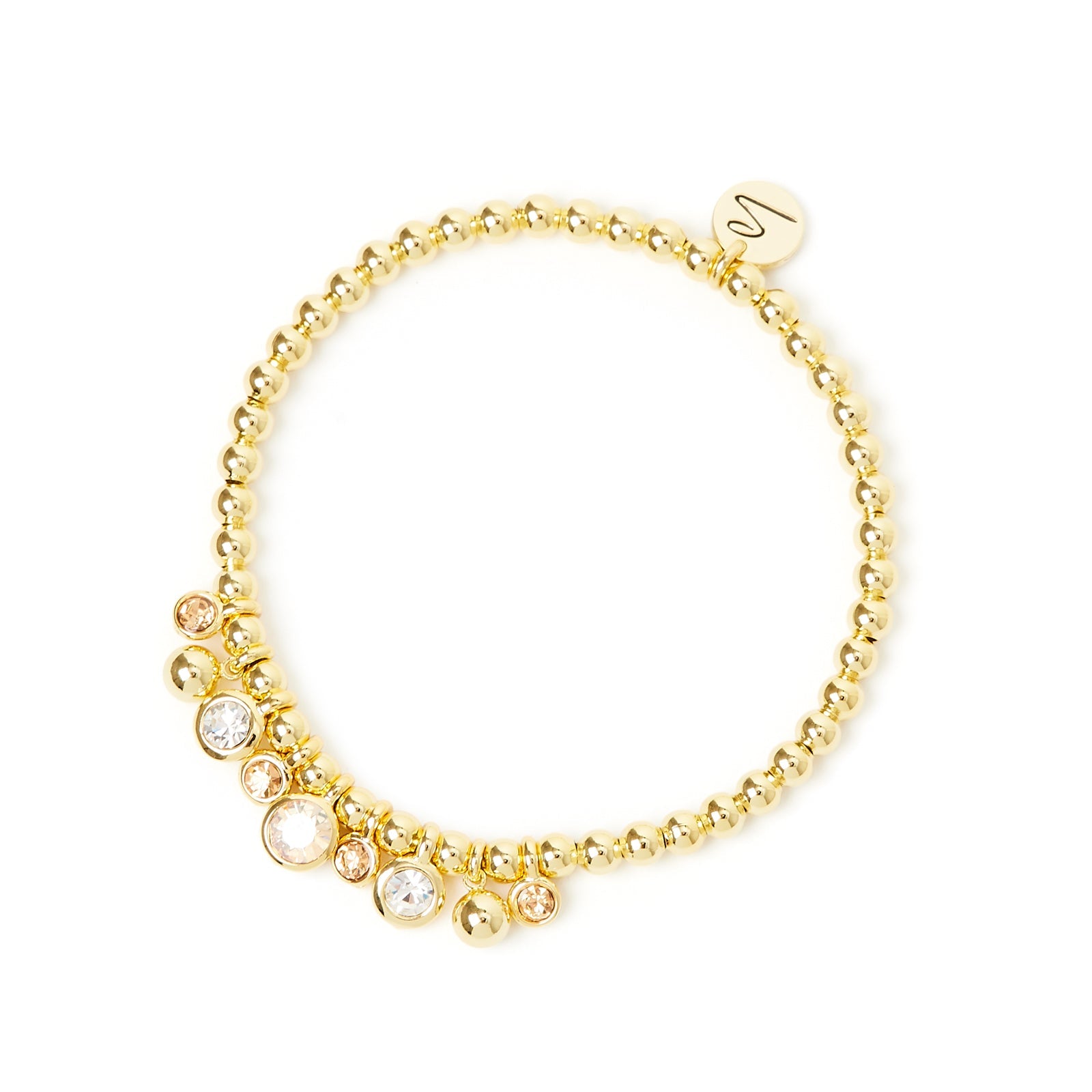 Bracciale elastico boule e bubble Halley - Champagne - Sodini Bijoux