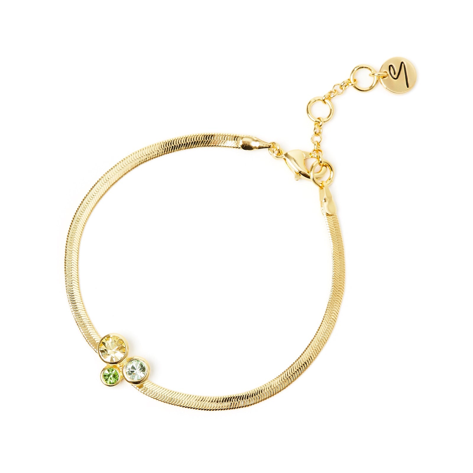 Bracciale serpentina e bubble Halley - Verde - Sodini Bijoux