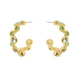 Orecchini a cerchio di bubble Halley - Verde - Sodini Bijoux