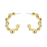 Orecchini a cerchio di bubble Halley - Champagne - Sodini Bijoux