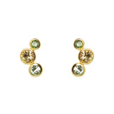 Orecchini a tre bubble Halley - Verde - Sodini Bijoux