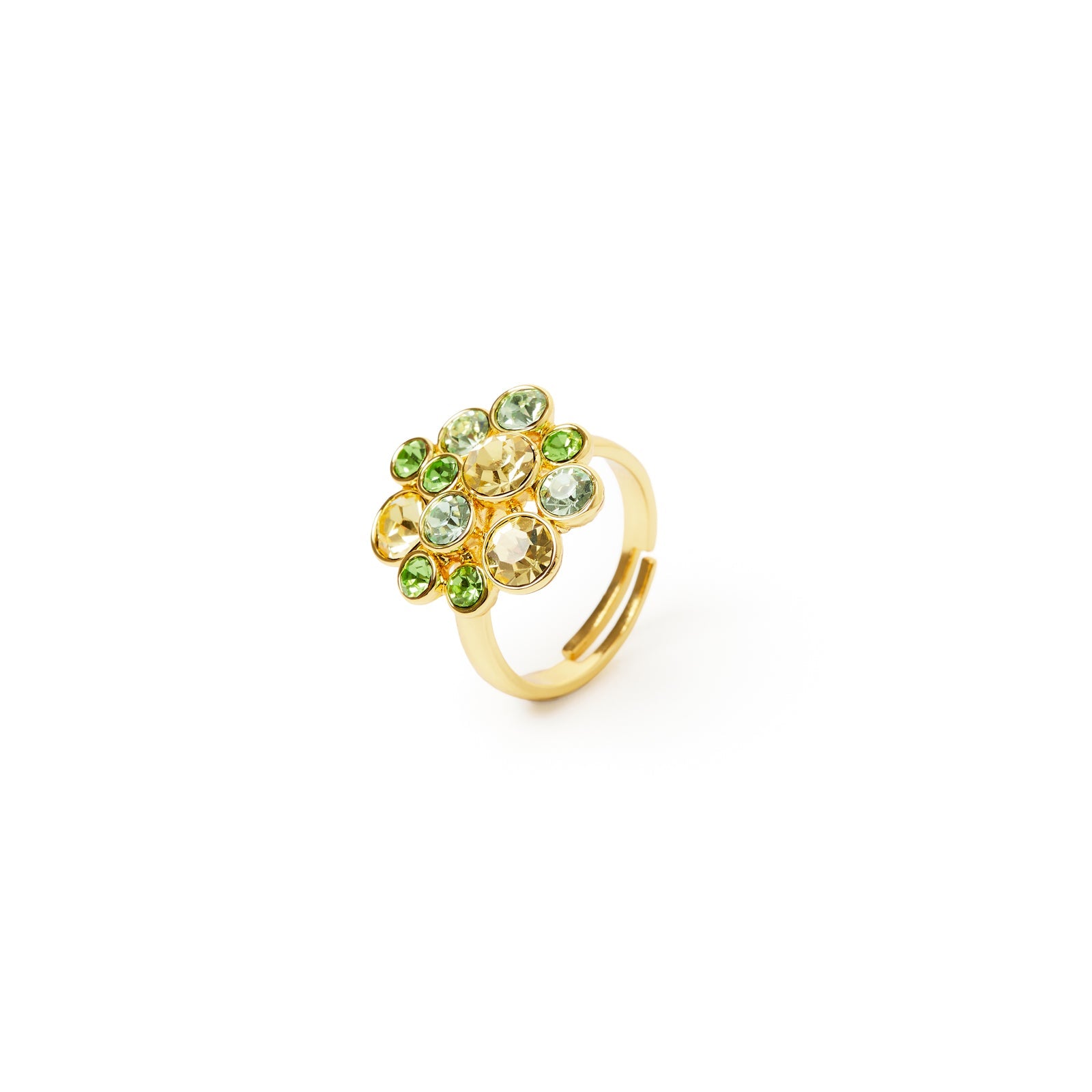 Anello con plateau di bubble Halley - Verde - Sodini Bijoux