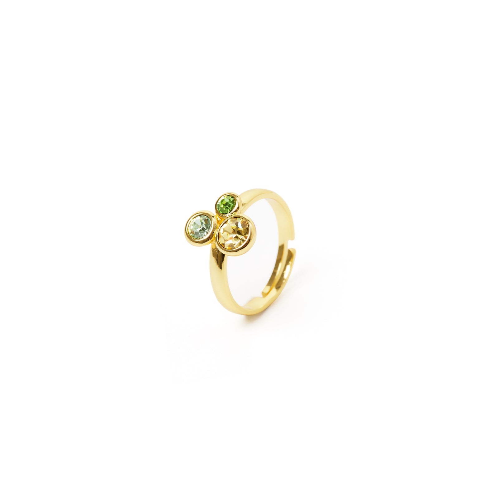Anello a tre bubble Halley - Verde - Sodini Bijoux