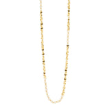 Collana lunga perle e paillettes Eve - Oro e bianco - Sodini Bijoux