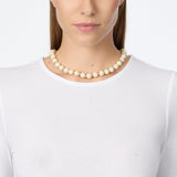 Collana corta perle Eve - Oro e bianco - Sodini Bijoux