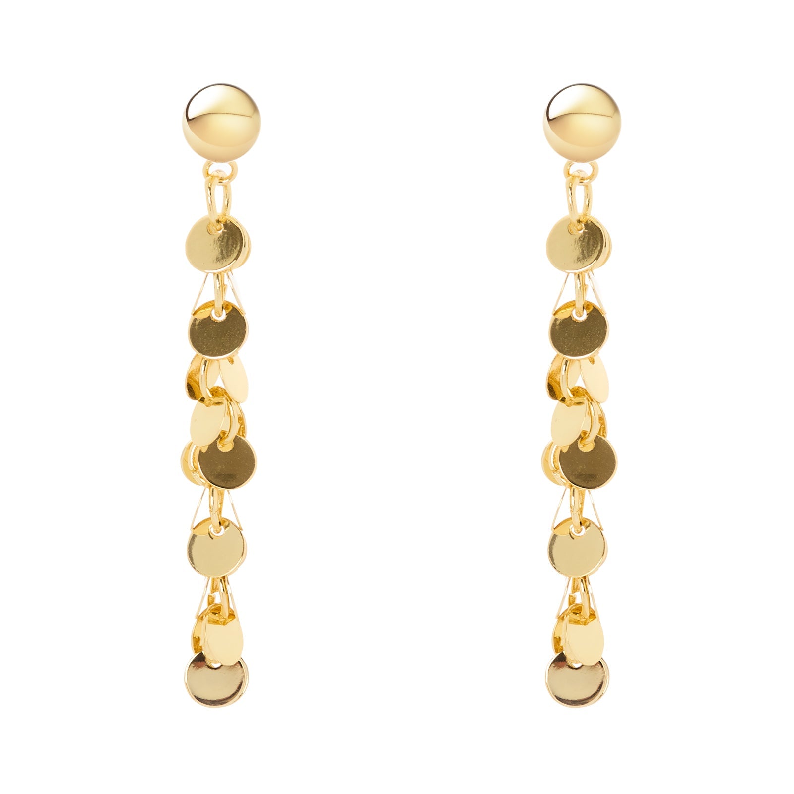 Orecchini sfera e paillettes pendenti Eve - Oro - Sodini Bijoux