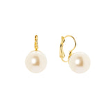 Orecchini monachella grande perla Eve - Oro e bianco - Sodini Bijoux