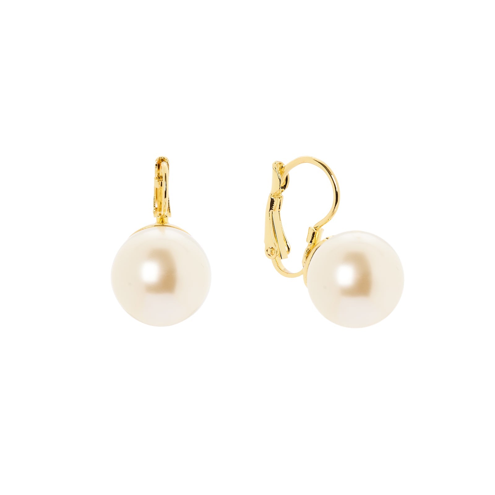 Orecchini monachella grande perla Eve - Oro e bianco - Sodini Bijoux