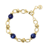 Bracciale catena boule maglie avviluppate Modern Muse - Blu - Sodini Bijoux
