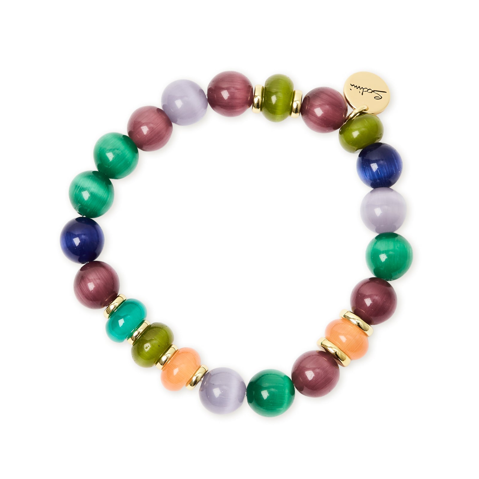 Bracciale elastico boule multicolore Modern Muse - Multicolor - Sodini Bijoux