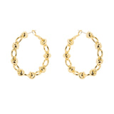 Orecchini cerchio catena Modern Muse - Oro - Sodini Bijoux