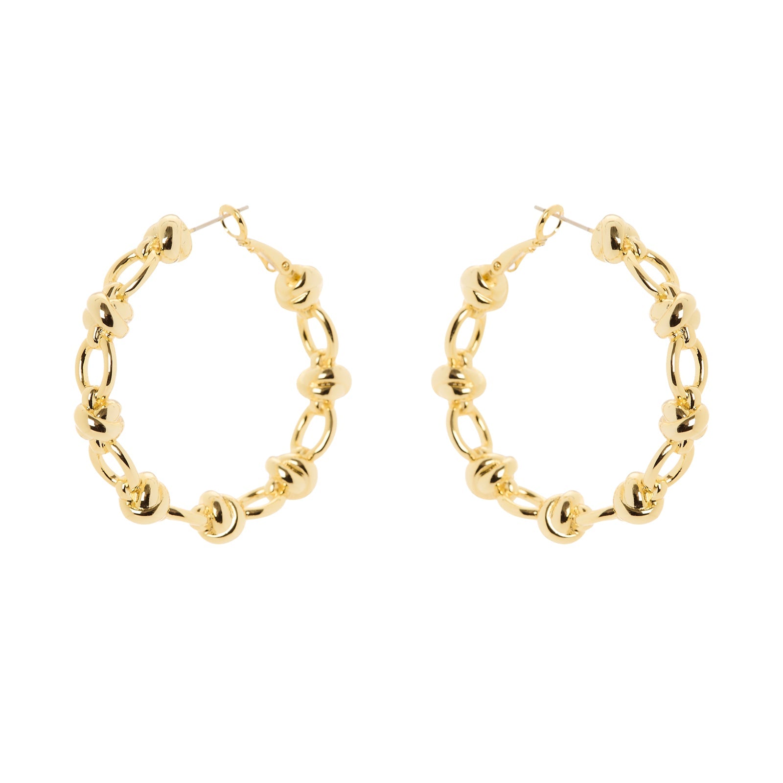 Orecchini cerchio catena Modern Muse - Oro - Sodini Bijoux