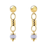 Orecchini maglie ovali anellini boule Modern Muse - Viola chiaro - Sodini Bijoux
