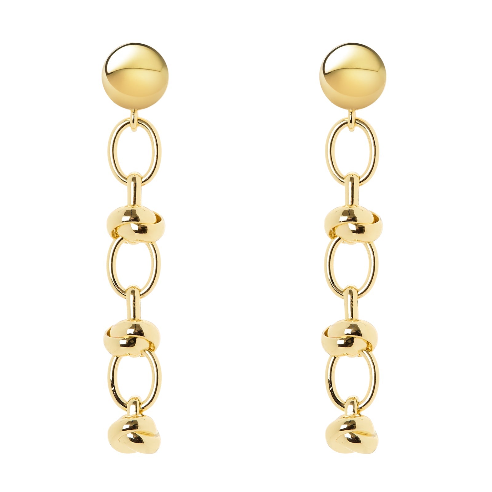 Orecchini maglie ovali fasce avviluppate Modern Muse - Oro - Sodini Bijoux