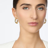 Orecchini perno cerchio catena Modern Muse - Oro - Sodini Bijoux