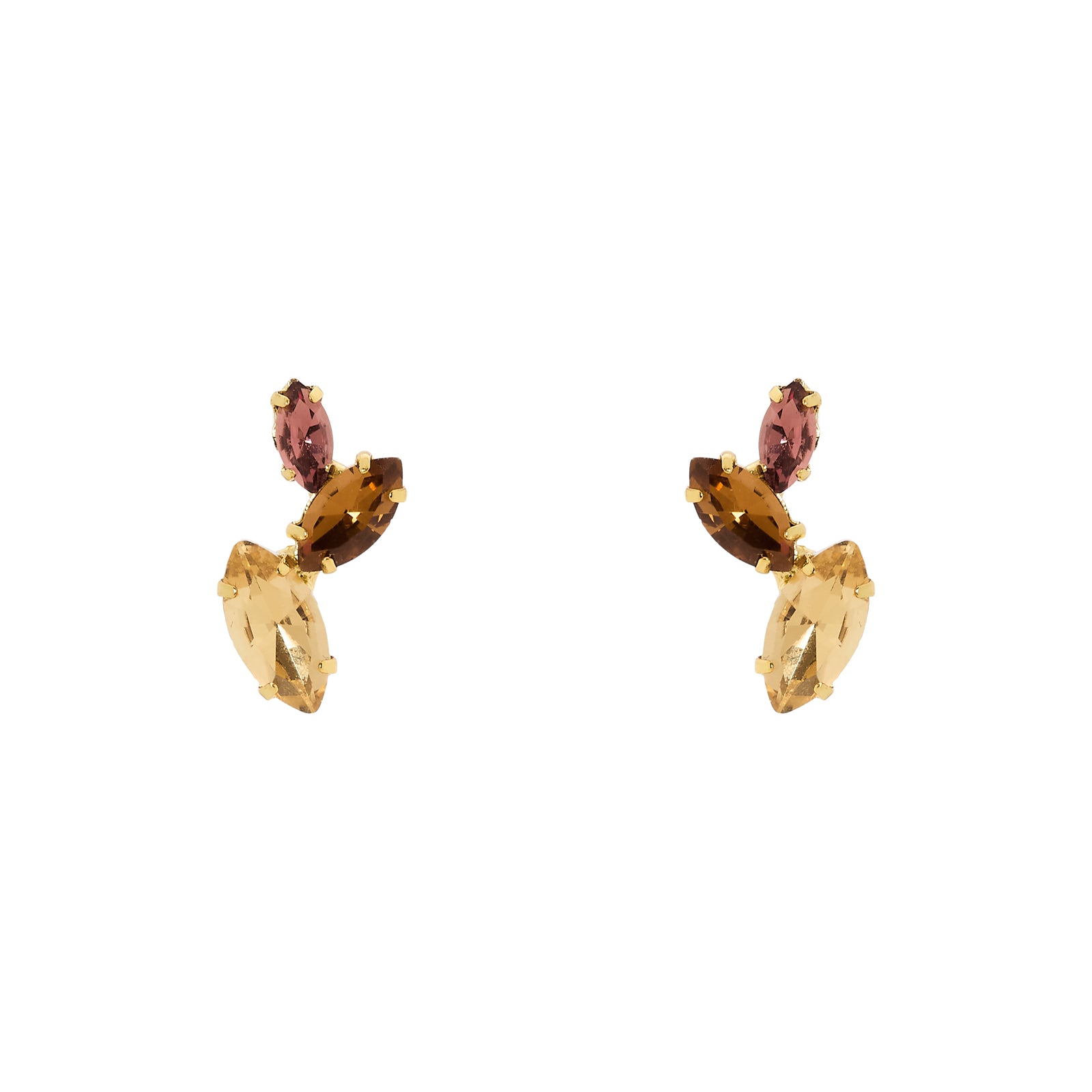 Orecchini con cristalli Foliage - Multicolor - Sodini Bijoux