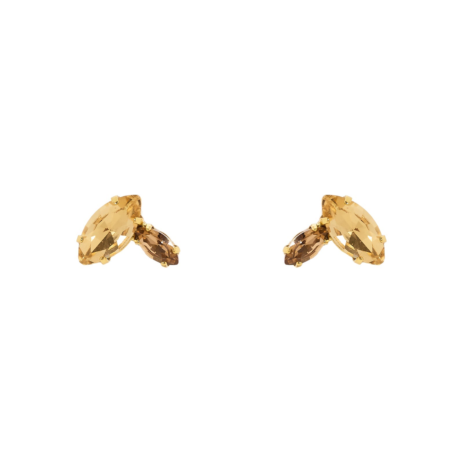 Orecchini con doppio cristallo Foliage - Multicolor - Sodini Bijoux