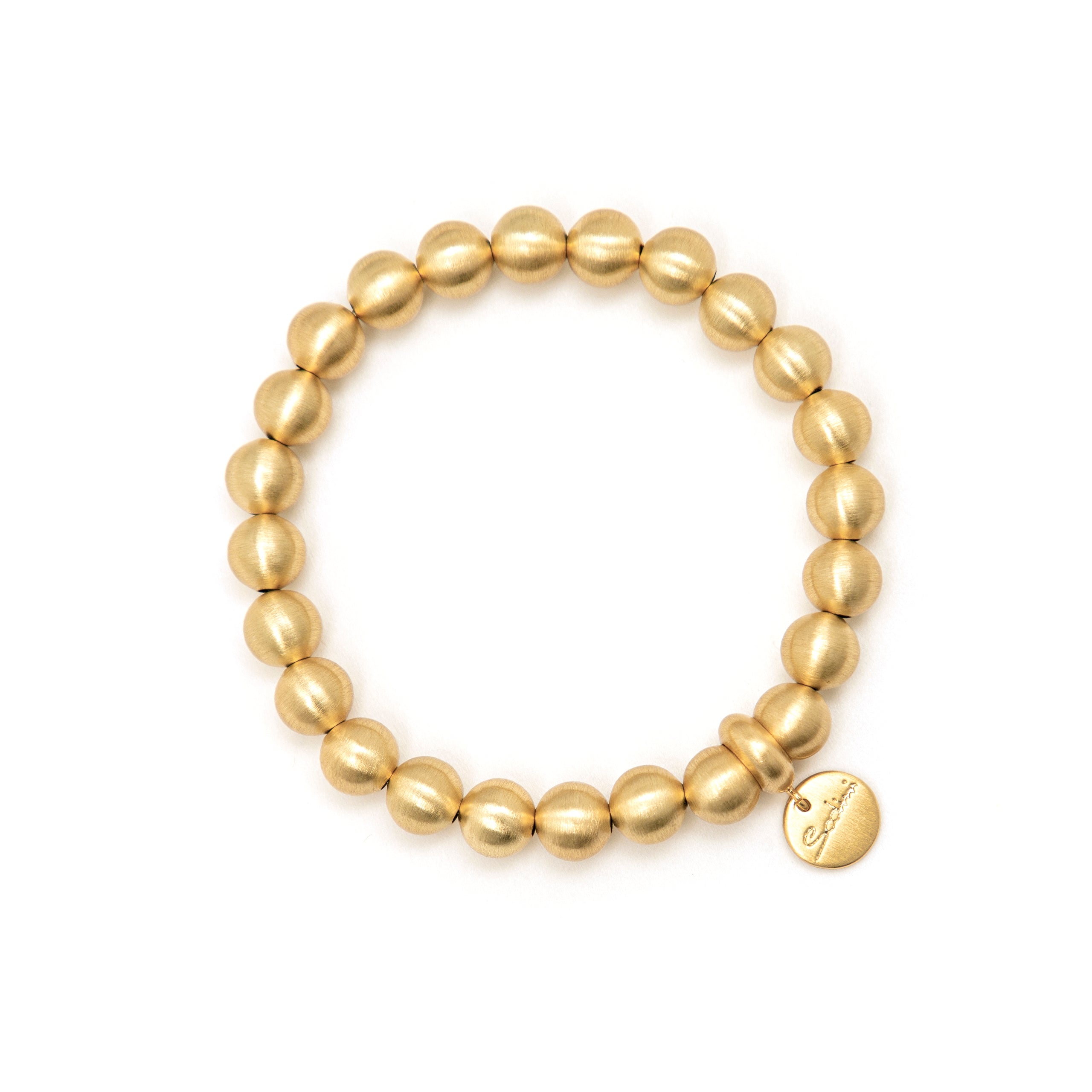 Bracciale elastico boule piccole Sissi - Oro opaco - Sodini Bijoux