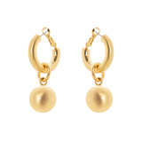 Boule earrings and headband Sissi - Matt gold - Sodini Bijoux