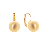 Orecchini a monachella con sfera Sissi - Oro opaco - Sodini Bijoux