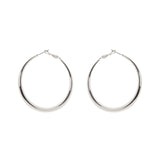 Large hoop earrings Isabel - Silver - Sodini Bijoux