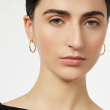 Orecchini a mini cerchio snello Isabel - Oro - Sodini Bijoux