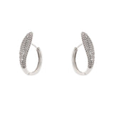 Orecchini mini cerchio affusolato Ginevra - Argento - Sodini Bijoux
