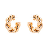 Orecchini a cerchio treccia Domus - Oro - Sodini Bijoux