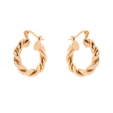 Orecchini a cerchio twist Domus - Oro - Sodini Bijoux