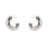 Orecchini a cerchio cilindrico Domus - Argento - Sodini Bijoux