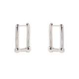 Domus Square Earrings - Silver - Sodini Bijoux
