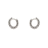 Domus Spiral Hoop Earrings - Silver - Sodini Bijoux