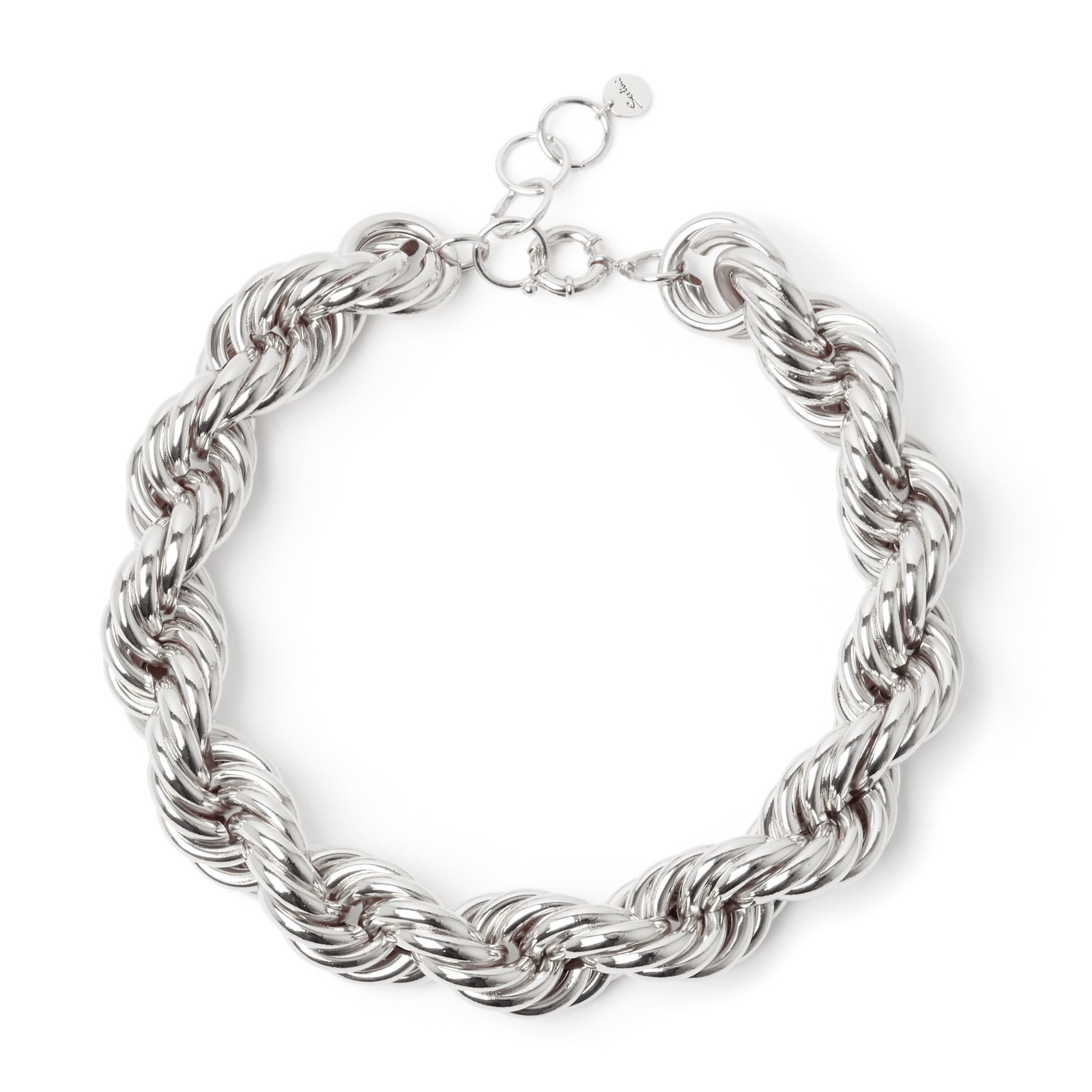 Catena intrecciata grande Vik - Argento - Sodini Bijoux