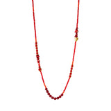 Collana perline e cuore Samba - Rosso - Sodini Bijoux