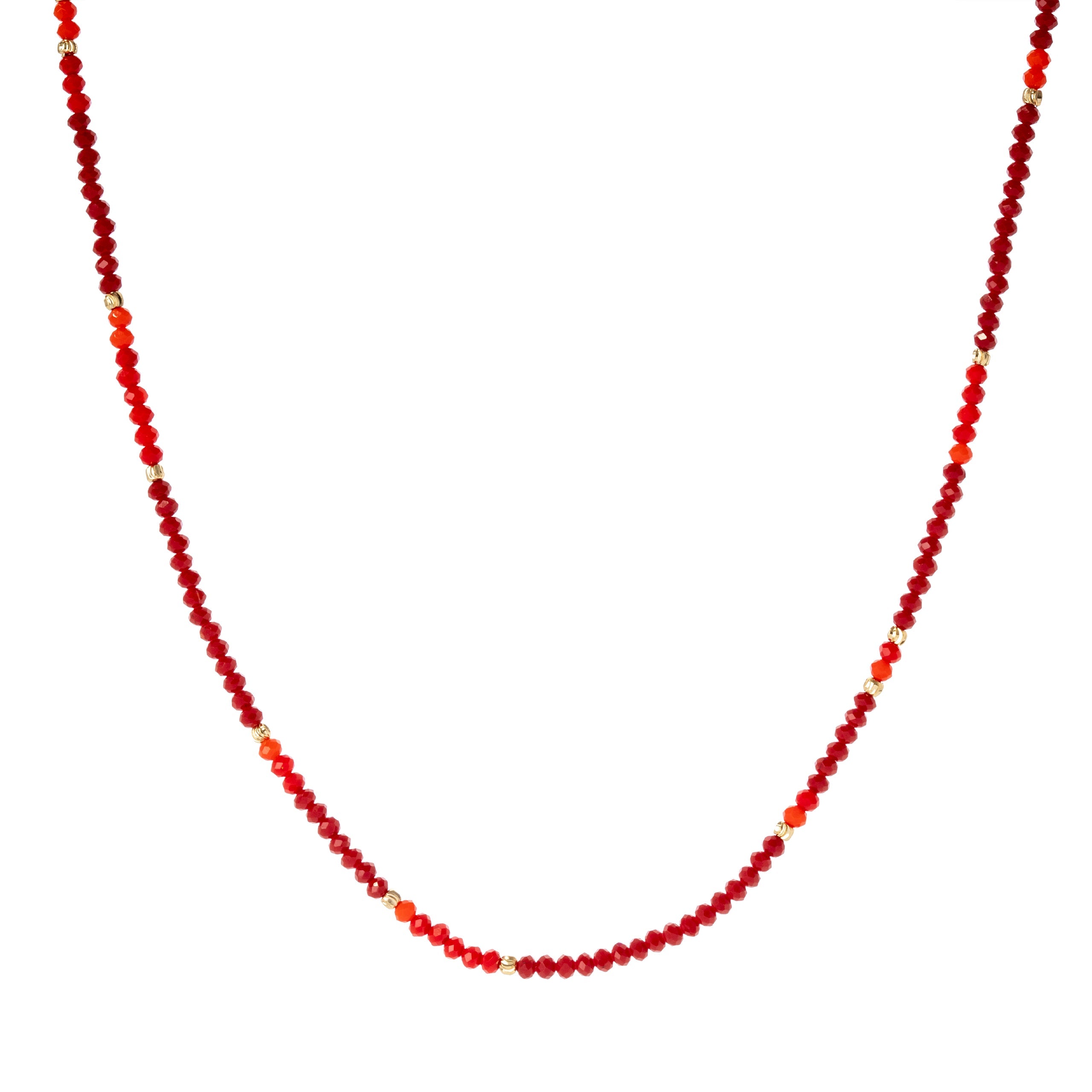 Girocollo di perline Samba - Rosso - Sodini Bijoux