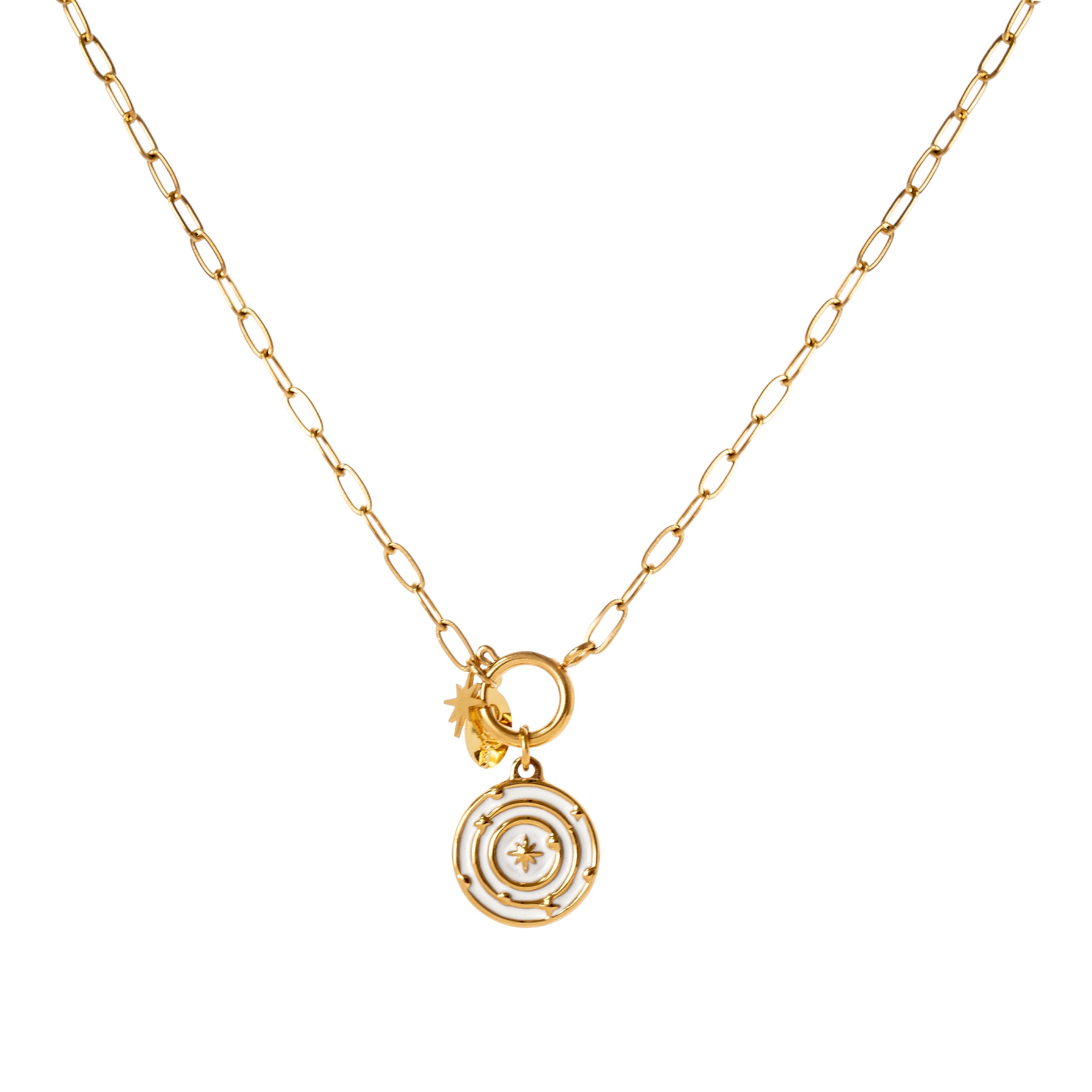 Girocollo con ciondolo Samba - Oro e bianco - Sodini Bijoux