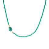 Collana perline e pietra Samba - Turchese - Sodini Bijoux