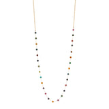 Collana lunga catena e mini sfere Fortaleza - Multicolor - Sodini Bijoux