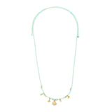 Collana lunga cordino e mini pendenti Sunset Crush - Turchese - Sodini Bijoux