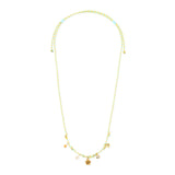 Collana lunga cordino e mini pendenti Sunset Crush - Giallo - Sodini Bijoux