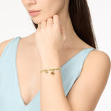 Cord bracelet with mini pendants Sunset Crush - Yellow - Sodini Bijoux