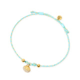 Cavigliera cordino e pendente Sunset Crush - Turchese - Sodini Bijoux