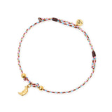 Cord anklet and pendant Sunset Crush - Multicolor - Sodini Bijoux