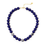 Collana corta a boule Jasmine - Blu - Sodini Bijoux