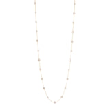 Collana lunga con perle moneta Confettis - Bianco - Sodini Bijoux