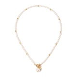 Collana corta con perla pendente Confettis - Bianco - Sodini Bijoux