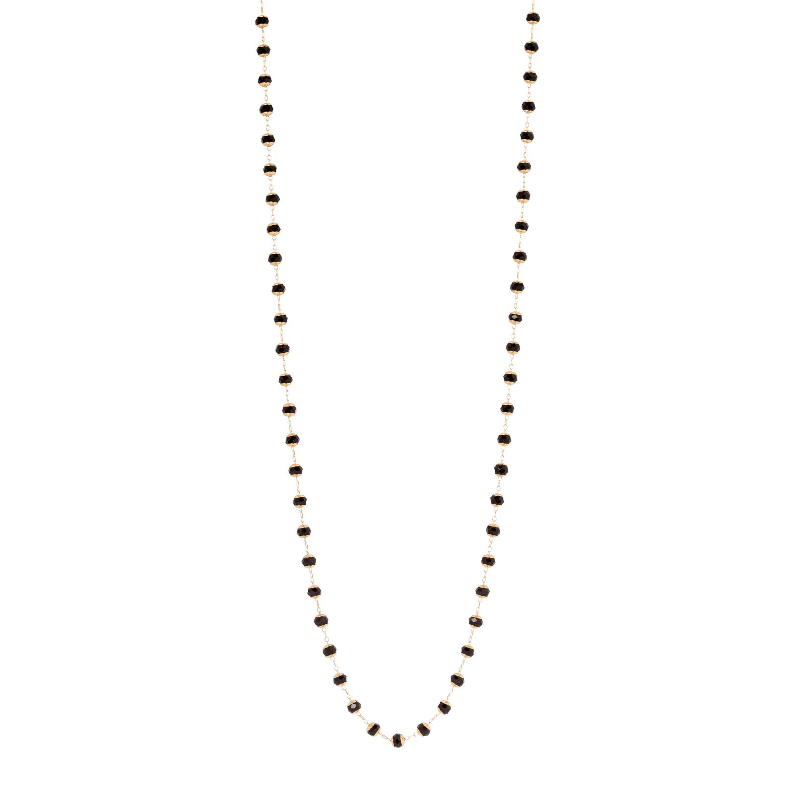 Collana lunga a perline sfaccettate Madelaine - Oro - Sodini Bijoux