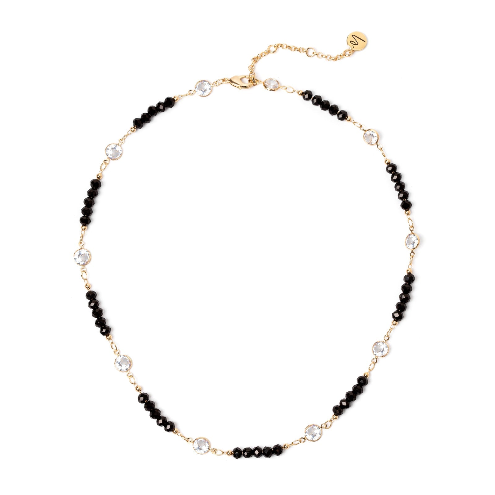 Collana corta perline e bottoncini Madelaine - Oro - Sodini Bijoux