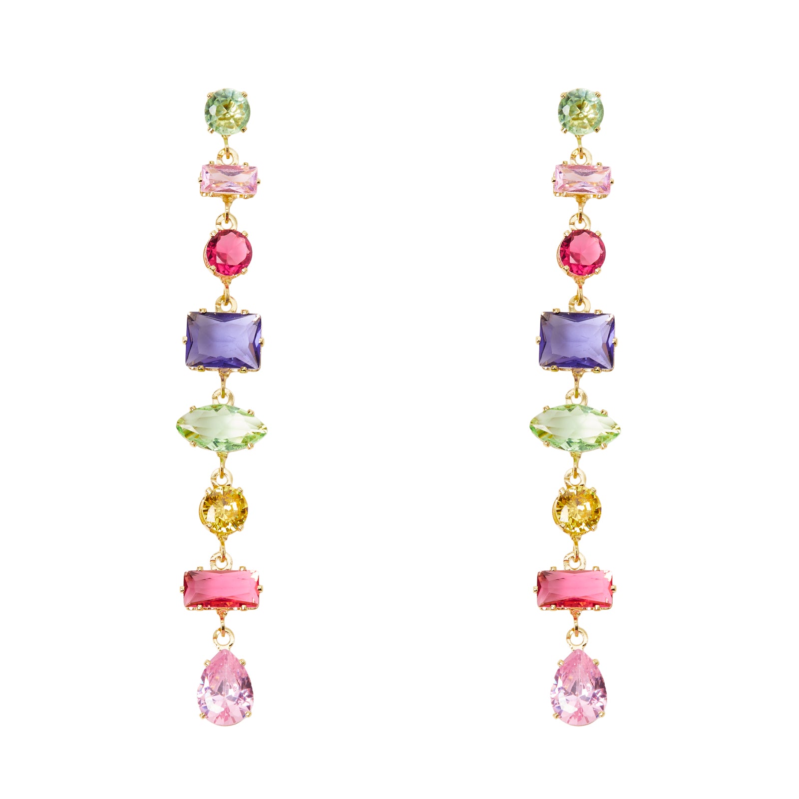 Orecchini lunghi multicolor Evermore - Multicolor - Sodini Bijoux